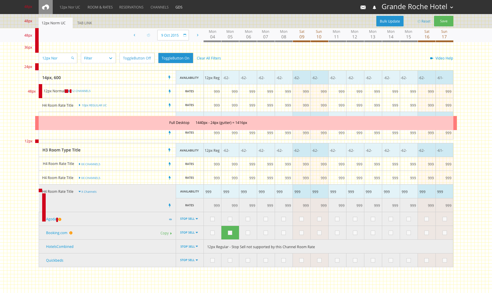 UI systems table