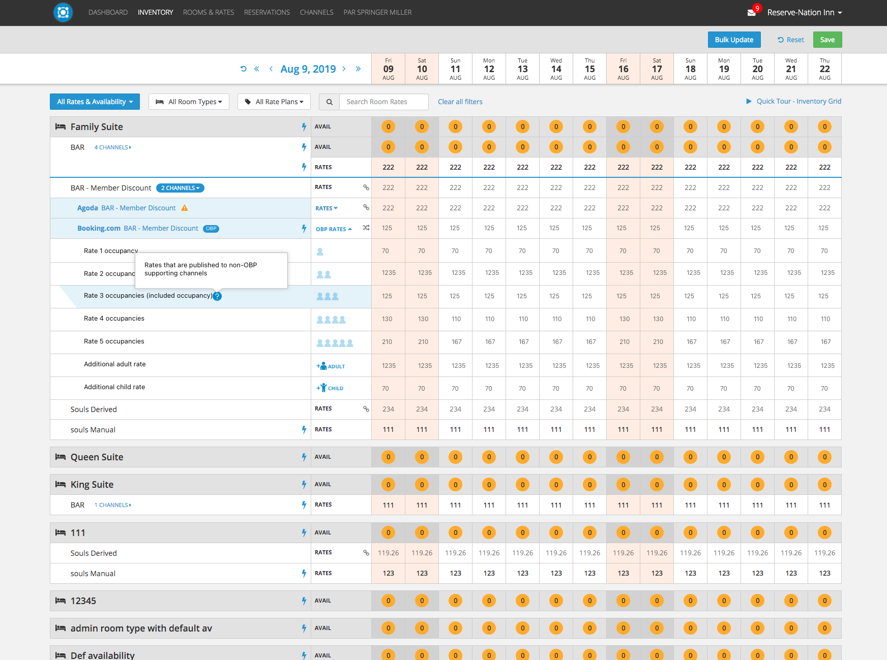 Channel Manager – Calendar