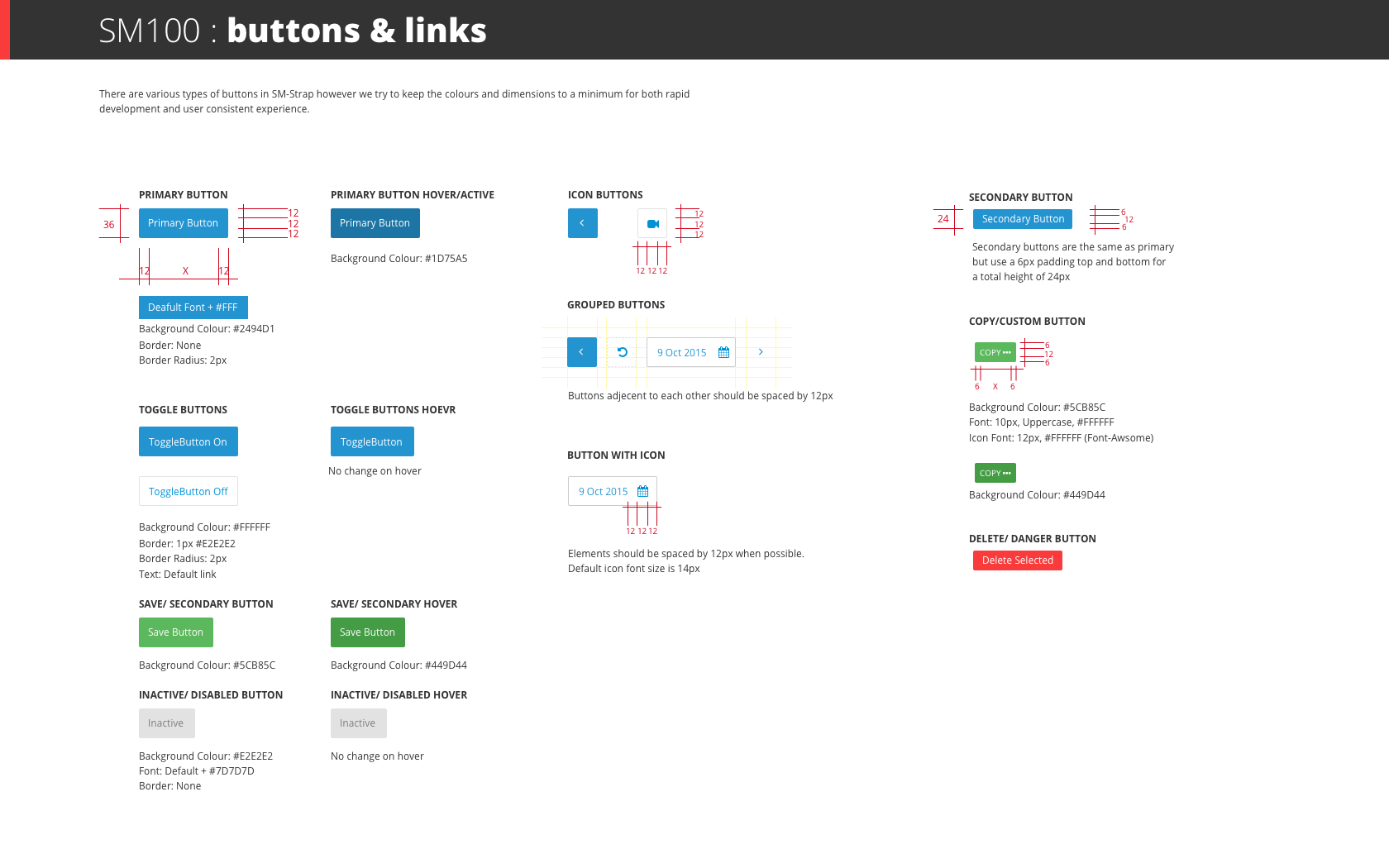 UI systems buttons