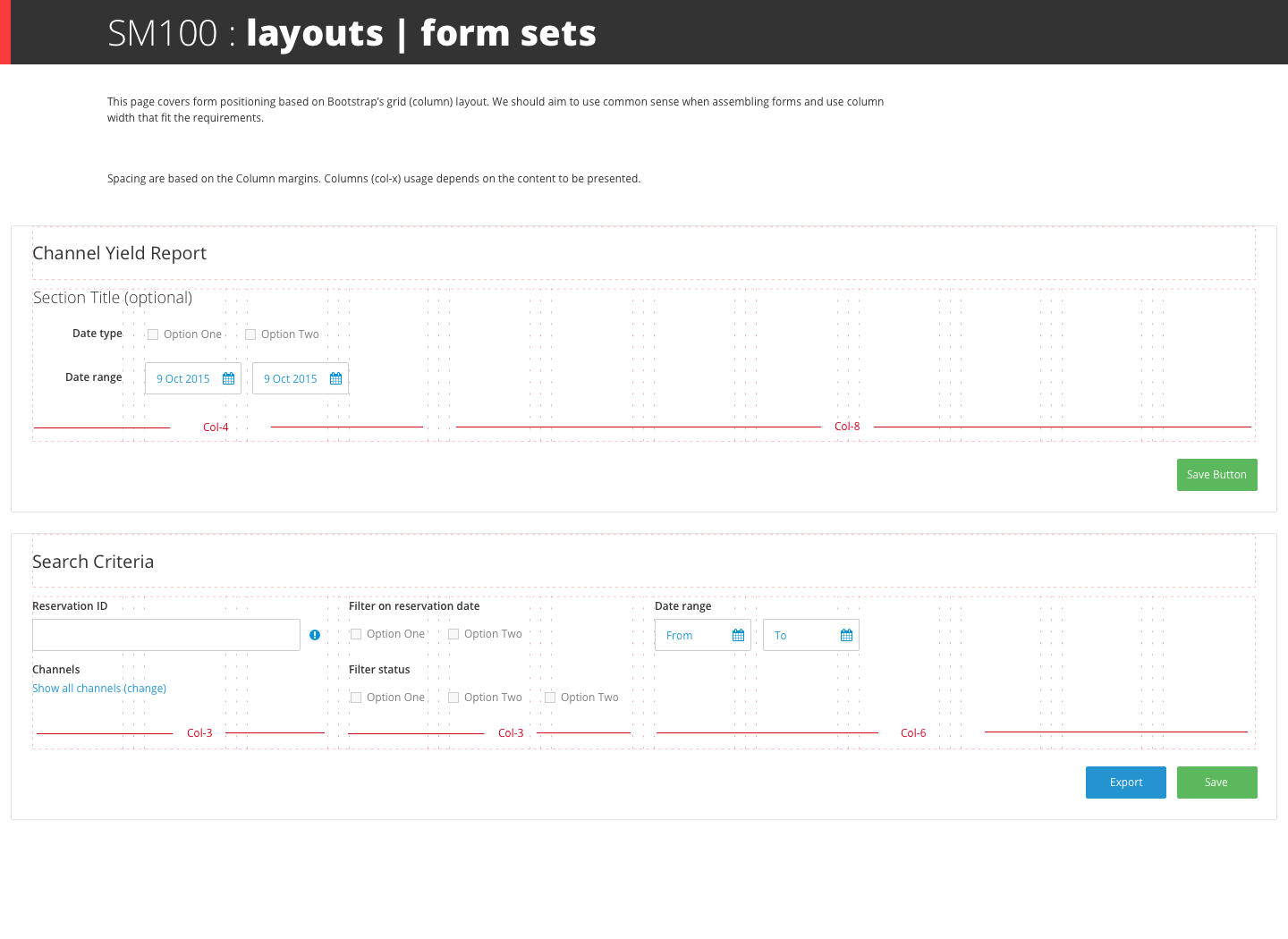 UI systems forms