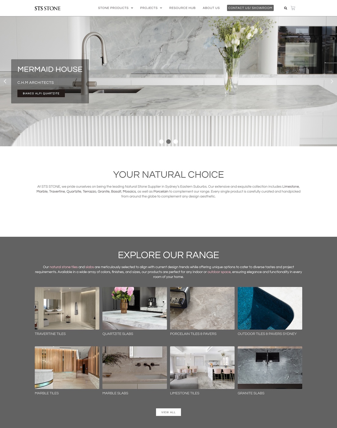 STS Stone – E-Commerce /Catalogue
